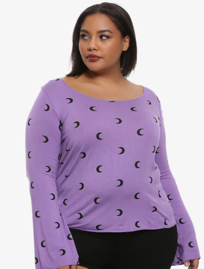 plus size bell sleeve shirt